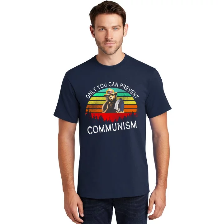 Anti Communism Capitalism Antisocialist Bear Tall T-Shirt