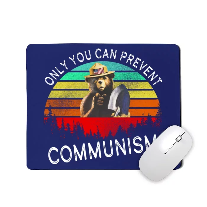 Anti Communism Capitalism Antisocialist Bear Mousepad