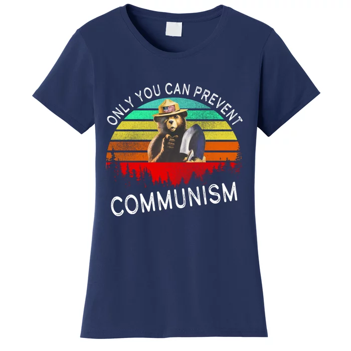 Anti Communism Capitalism Antisocialist Bear Women's T-Shirt