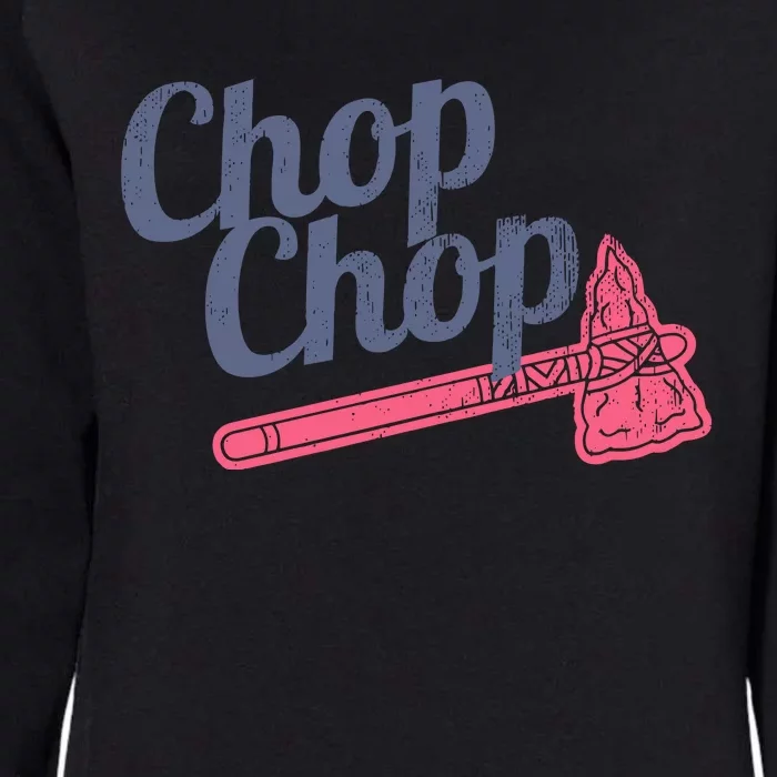 Atlanta Chop Chop Baseball Team Womens California Wash Sweatshirt