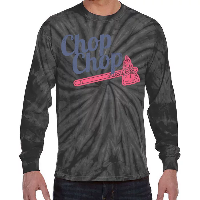 Atlanta Chop Chop Baseball Team Tie-Dye Long Sleeve Shirt