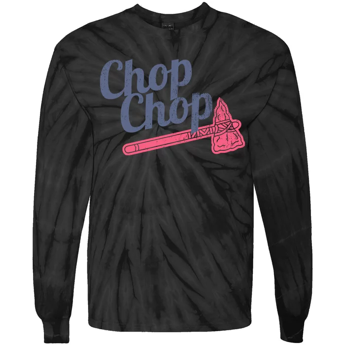 Atlanta Chop Chop Baseball Team Tie-Dye Long Sleeve Shirt