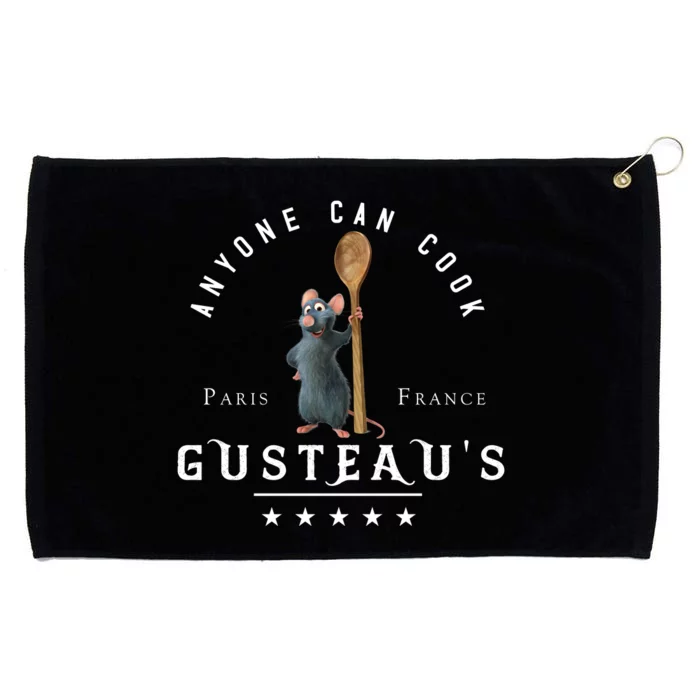 Anyone Can Cook Paris France Gusteaus Mouse Funny Chef Gifts Grommeted Golf Towel