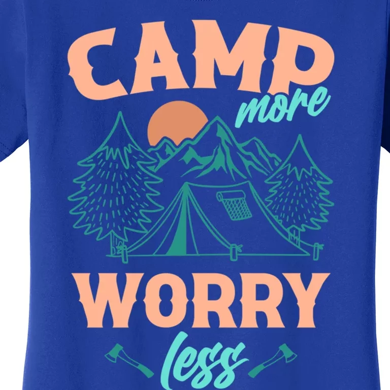 Adventure Camping Camp More WorryLess Cute Gift Women's T-Shirt