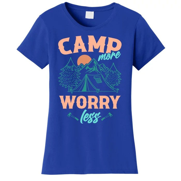 Adventure Camping Camp More WorryLess Cute Gift Women's T-Shirt