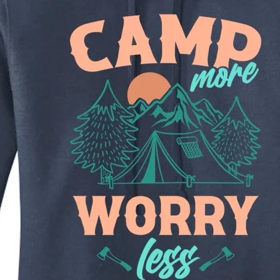 Adventure Camping Camp More WorryLess Cute Gift Women's Pullover Hoodie