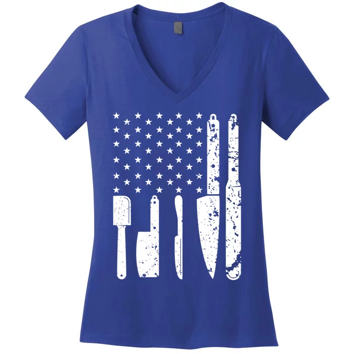 American Cook Chef Gift Women's V-Neck T-Shirt