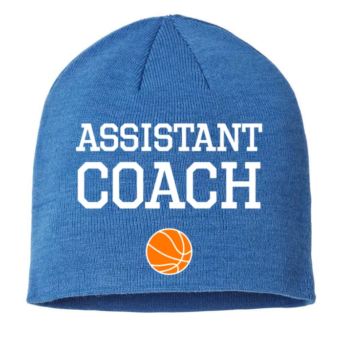 Assistant Coach Cool Gift Basketball Cute Gift 8 1/2in Sustainable Knit Beanie