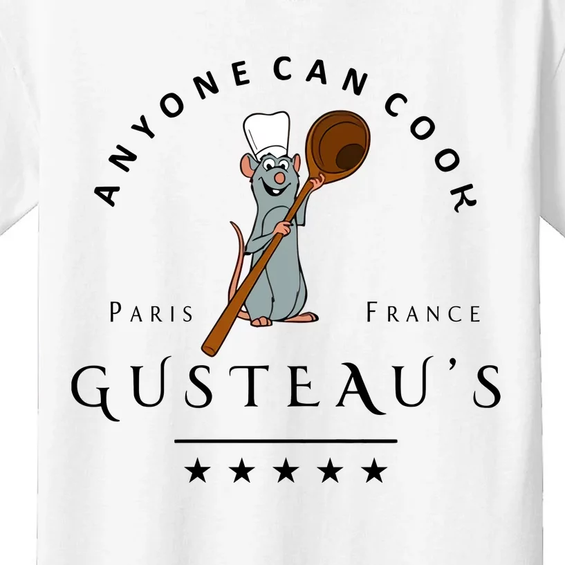 Anyone Can Cook Paris France Gusteau's Mouse Kids T-Shirt