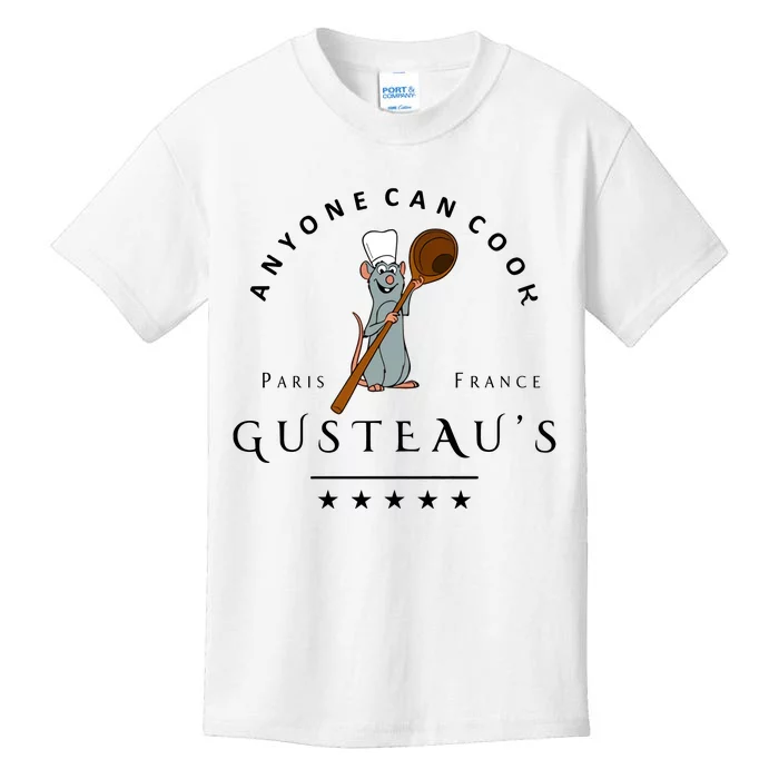 Anyone Can Cook Paris France Gusteau's Mouse Kids T-Shirt