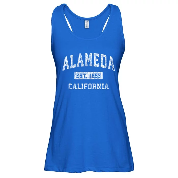 Alameda California Ca Vintage Classic Established Design Ladies Essential Flowy Tank