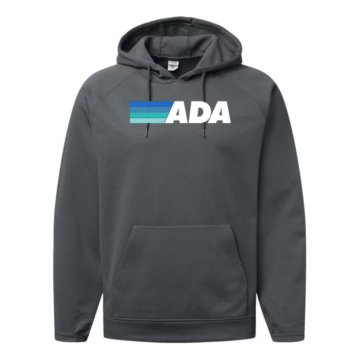 Ada Cardano Cryptocurrency Logo Performance Fleece Hoodie