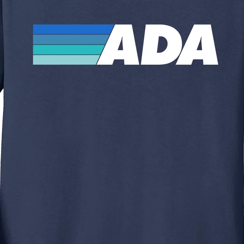 Ada Cardano Cryptocurrency Logo Kids Long Sleeve Shirt