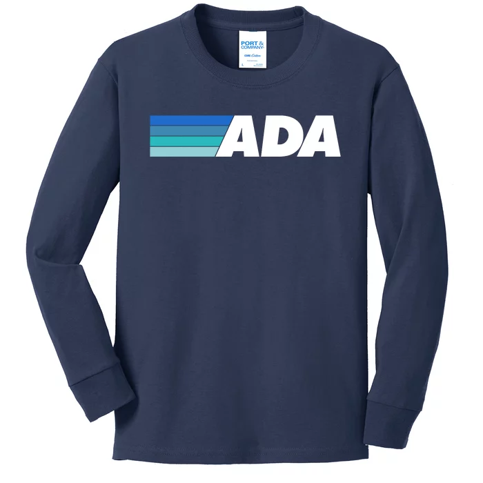 Ada Cardano Cryptocurrency Logo Kids Long Sleeve Shirt