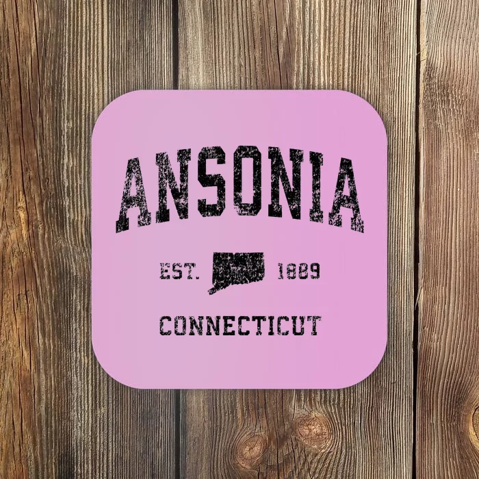 Ansonia Connecticut Ct Vintage Sports Coaster