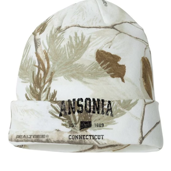 Ansonia Connecticut Ct Vintage Sports Kati - 12in Camo Beanie