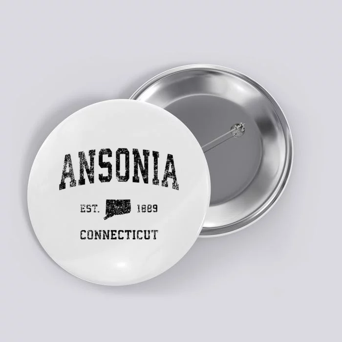 Ansonia Connecticut Ct Vintage Sports Button