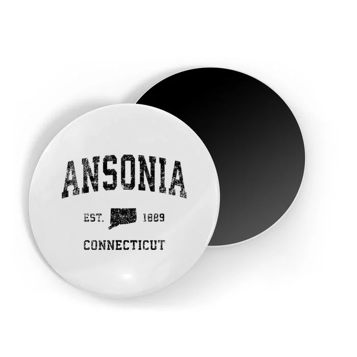 Ansonia Connecticut Ct Vintage Sports Magnet