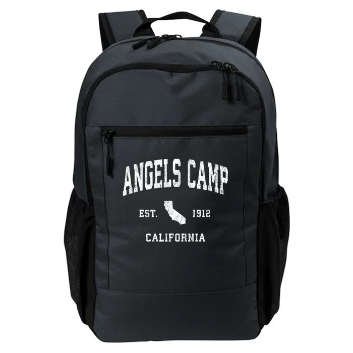 Angels Camp California Ca Vintage Athletic Daily Commute Backpack