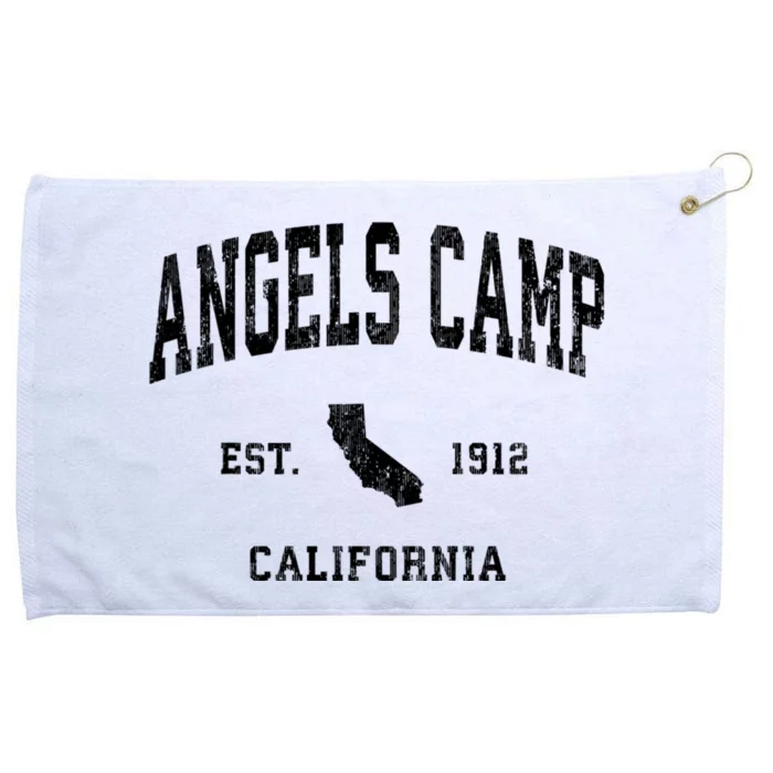 Angels Camp California Ca Vintage Athletic Grommeted Golf Towel