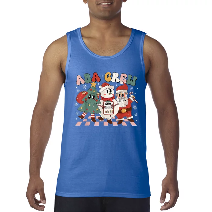 ABA Crew Christmas Applied Behavior Analysis Technician Xmas Tank Top