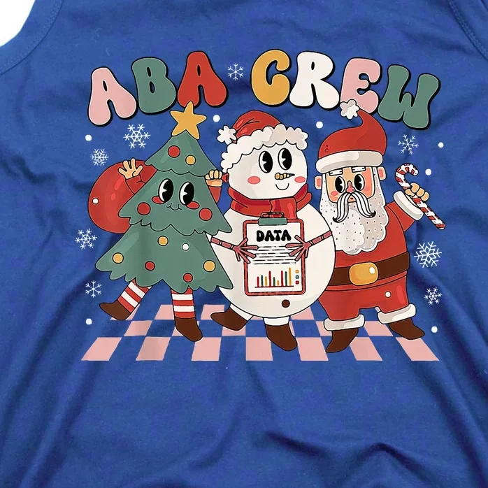 ABA Crew Christmas Applied Behavior Analysis Technician Xmas Tank Top