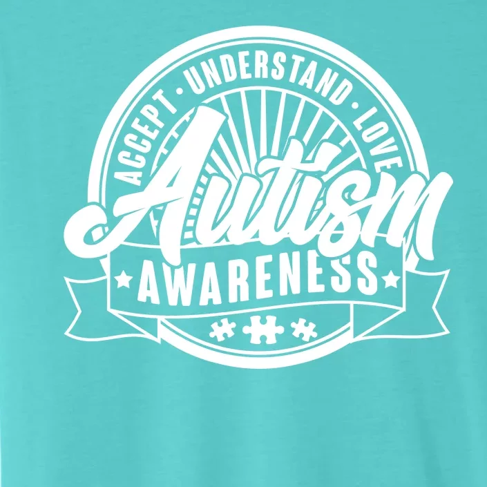 Accept Understand Love  Autism Awareness Logo ChromaSoft Performance T-Shirt