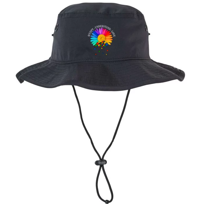 Accept Understand Love Autism Sunflower Legacy Cool Fit Booney Bucket Hat