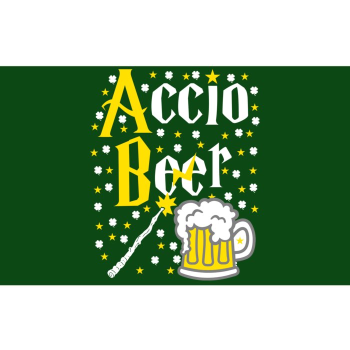 Accio Beer Wizard Wand Funny St Patrick's Day Bumper Sticker