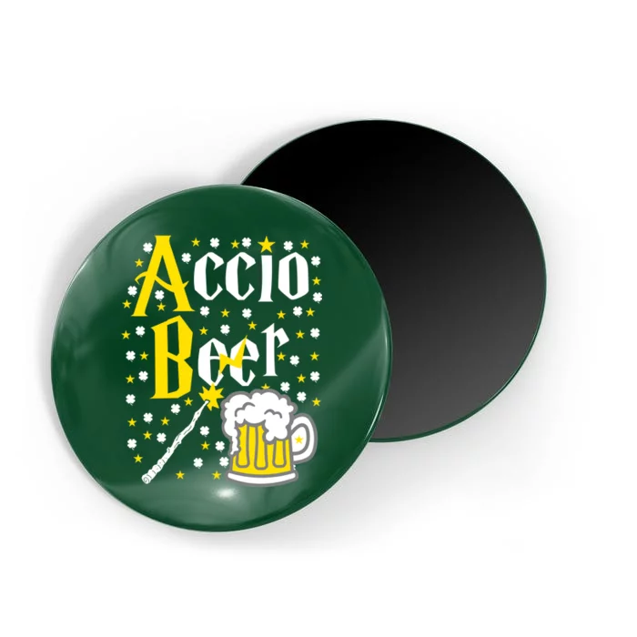 Accio Beer Wizard Wand Funny St Patrick's Day Magnet