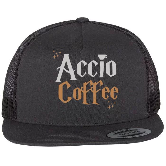 Accio Coffee Flat Bill Trucker Hat