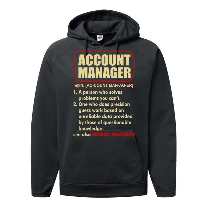 Account Manager Dictionary Definition Term Performance Fleece Hoodie