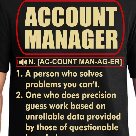 Account Manager Dictionary Definition Term Pajama Set