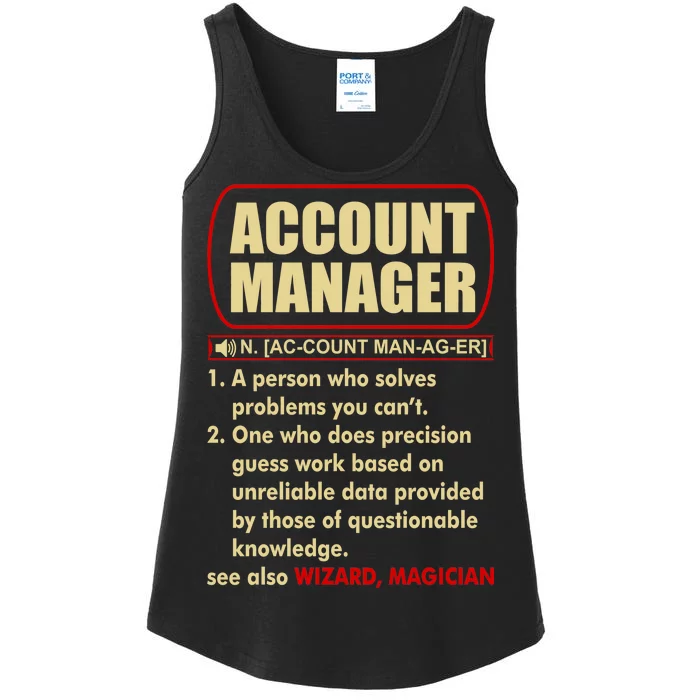 Account Manager Dictionary Definition Term Ladies Essential Tank