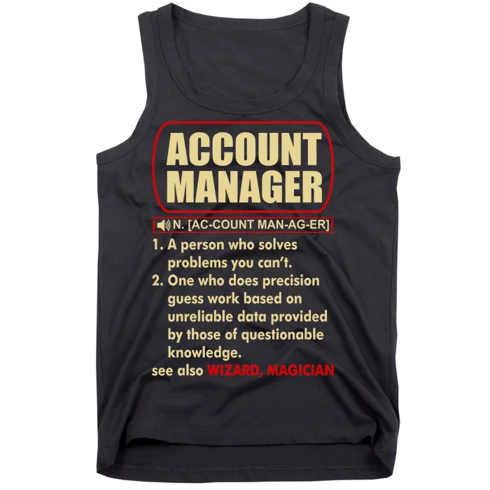 Account Manager Dictionary Definition Term Tank Top