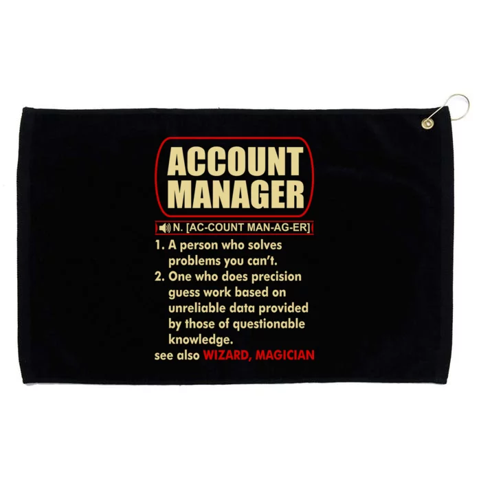 Account Manager Dictionary Definition Term Grommeted Golf Towel