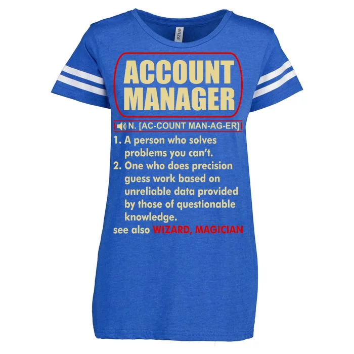 Account Manager Dictionary Definition Term Enza Ladies Jersey Football T-Shirt