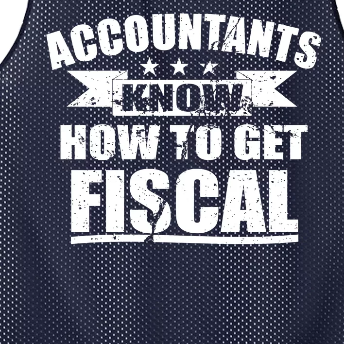 Accountants Know How To Get Fiscal Mesh Reversible Basketball Jersey Tank