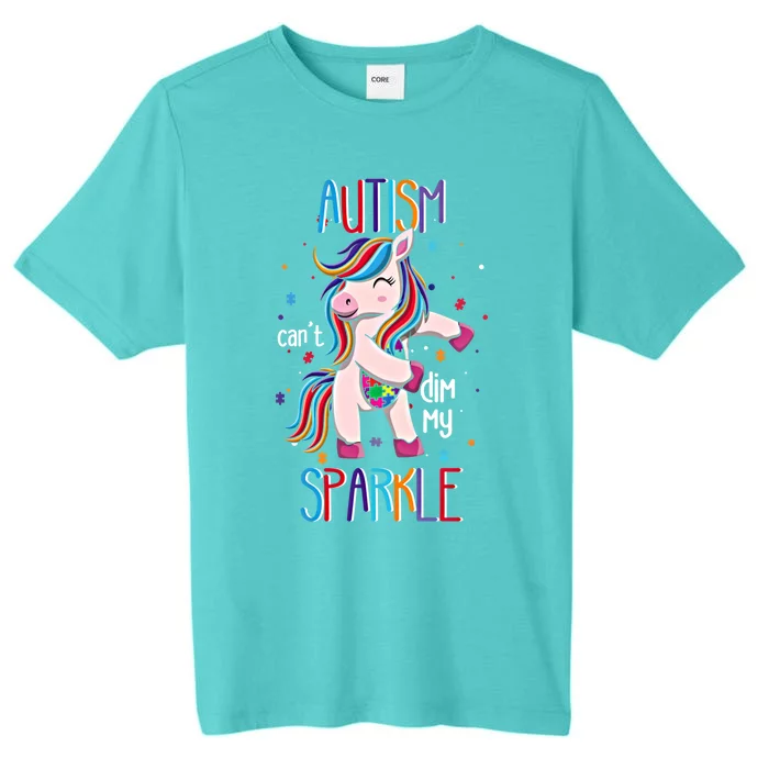 Autism CanT Dim My Puzzle Unicorn Autism Awareness Gift ChromaSoft Performance T-Shirt