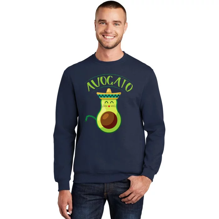 Avocado Cinco De Mayo Cinco De Meow Cat Avocado Sweatshirt