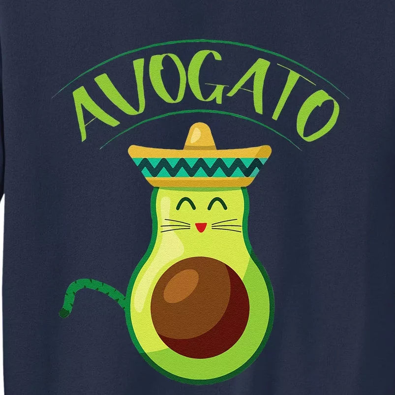 Avocado Cinco De Mayo Cinco De Meow Cat Avocado Sweatshirt