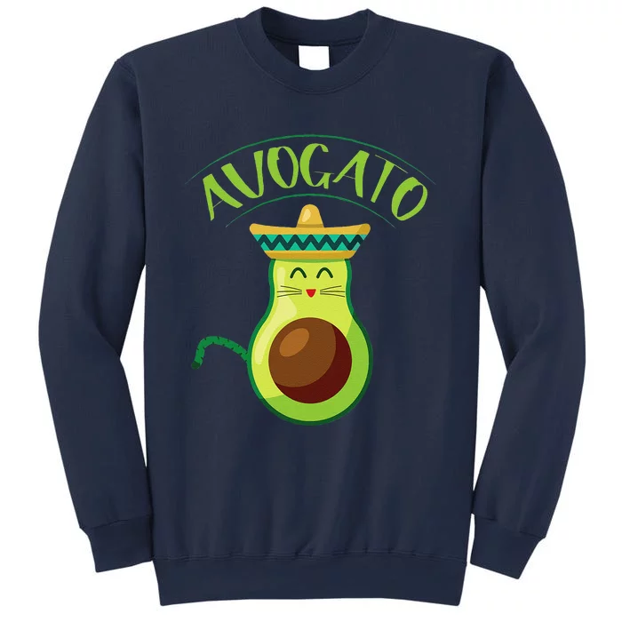 Avocado Cinco De Mayo Cinco De Meow Cat Avocado Sweatshirt