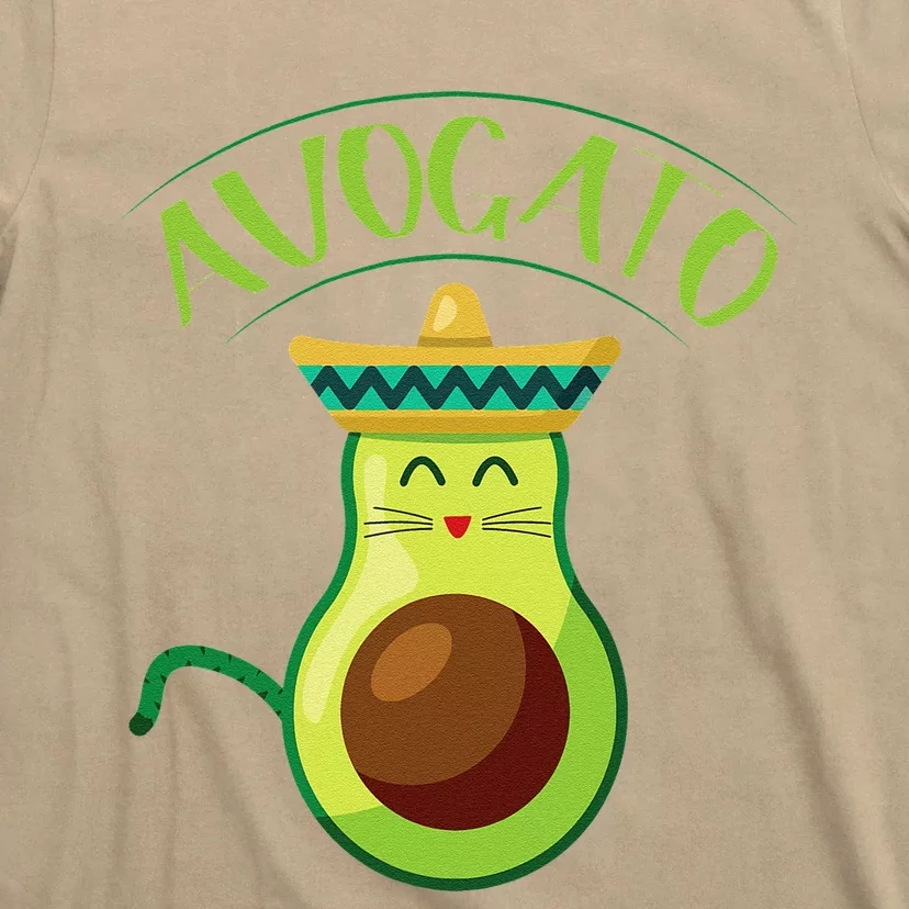 Avocado Cinco De Mayo Cinco De Meow Cat Avocado T-Shirt