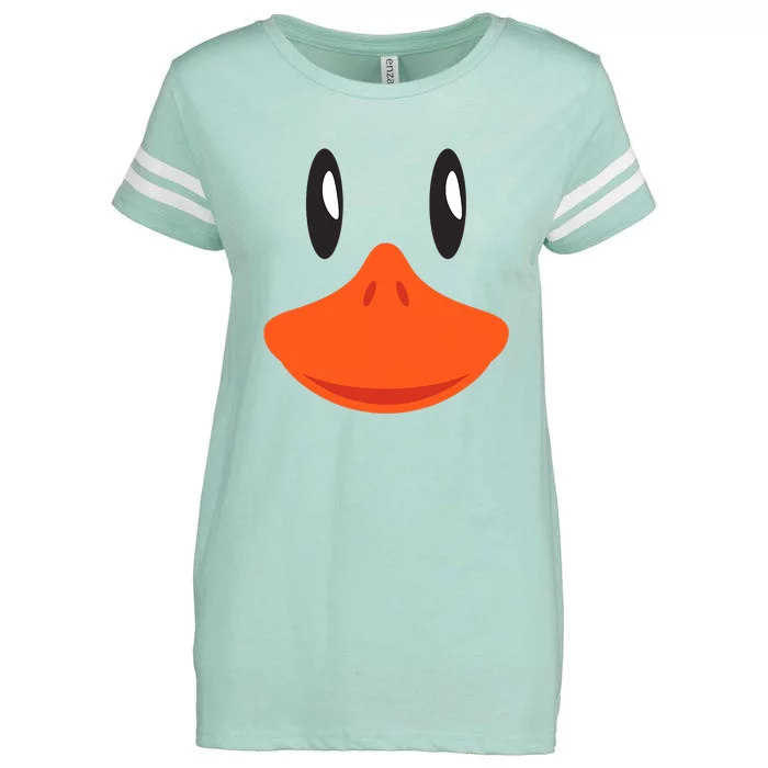 Awesome Cute Duck Face Halloween Costume Enza Ladies Jersey Football T-Shirt