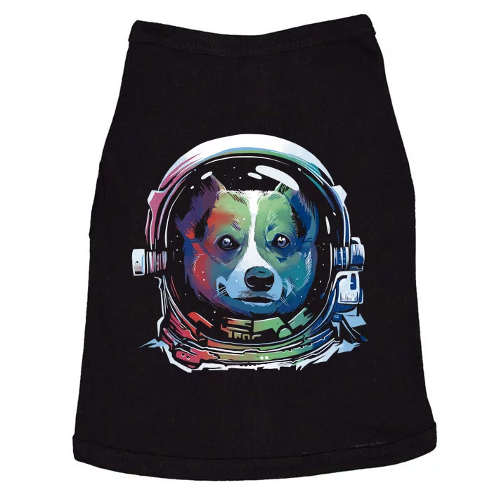 Astronaut Colorful Dog Doggie Tank