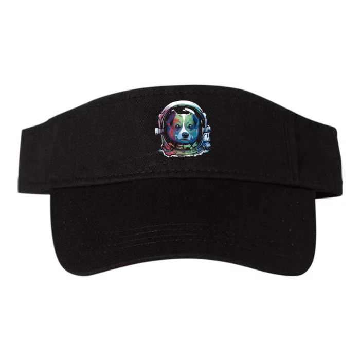 Astronaut Colorful Dog Valucap Bio-Washed Visor