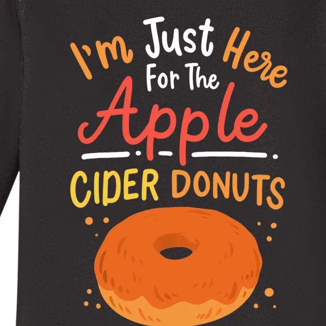 Apple Cider Donuts Apple Picking Baby Long Sleeve Bodysuit