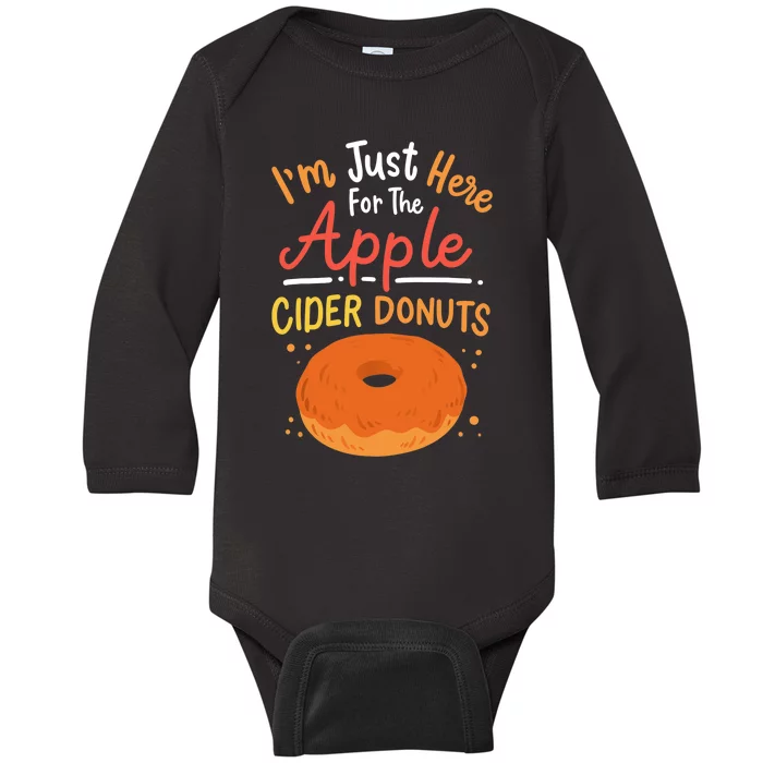 Apple Cider Donuts Apple Picking Baby Long Sleeve Bodysuit