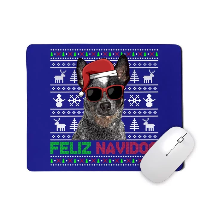 Australian Cattle Dog Feliz Navidog Funny Christmas Meaningful Gift Mousepad