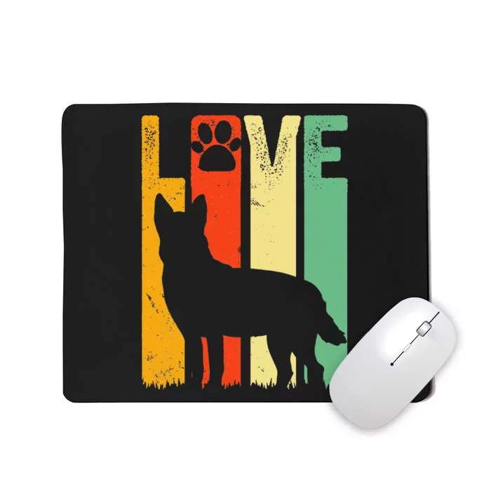 Australian Cattle Dog Red Blue Pet Heeler Retro Cute Gift Mousepad